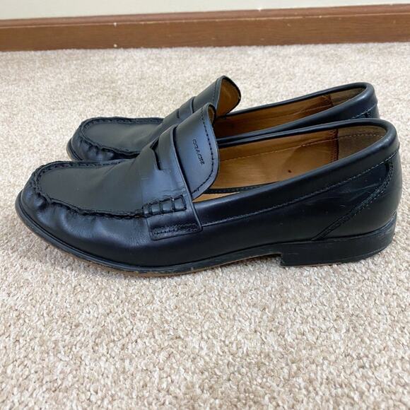 Coach Black Leather Penny Loafers Men's Size 10.5 EUC - Picture 3 of 10